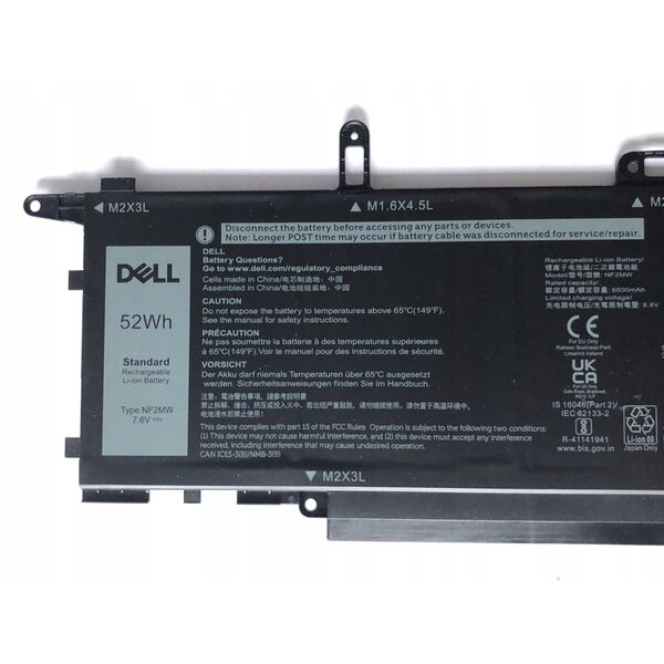 52WHR μπαταρία ιόντων λιθίου για Latitude 7400