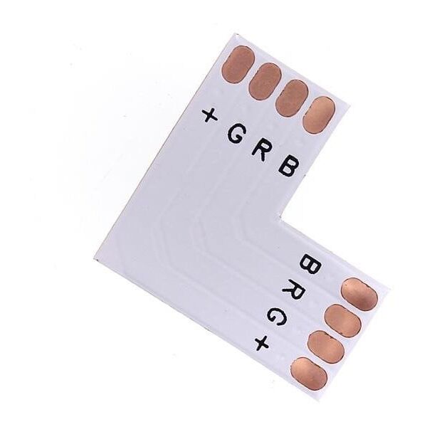 LED STRIP RGB CONNECT 10MM L SHAPE SOLD