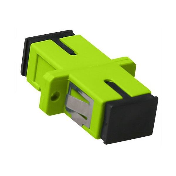 ACT Fiber optic SC-SC simplex adapter multimode OM5. Connectors: SC/SC Adapter sc simplex om5 fl lime (EA1026)