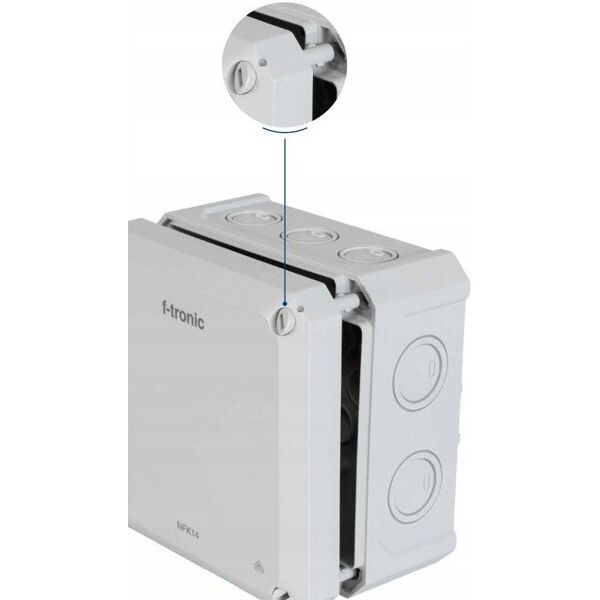 F-TRONIC Membrandåse 85x85x54mm IP66 hvid