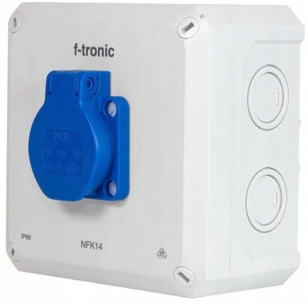 F-TRONIC Membrandåse 85x85x54mm IP66 hvid