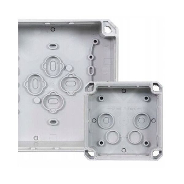 F-TRONIC Membrandåse 85x85x54mm IP66 hvid