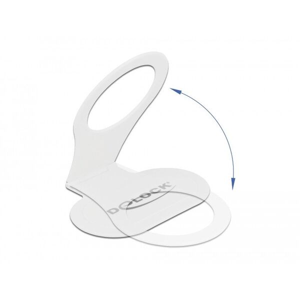 DeLOCK Mobile Phone Charging Holder for Power Socket white, Mobile phone/Smartphone, Passive holder, Indoor, White
