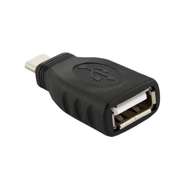 Adapter USB Qoltec USB-C - USB Czarny  (50396)