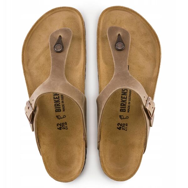 Birkenstock Gizeh LEOI 943811 Brązowe 38