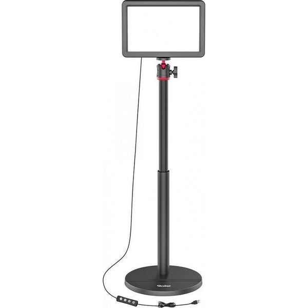 Rollei Lumis Key-Light, oświetlenie wideo LED wraz ze statywem stołowym z pilotem na kablu do oświetlenia strumieniowego wideo i konferencji 28555 cza