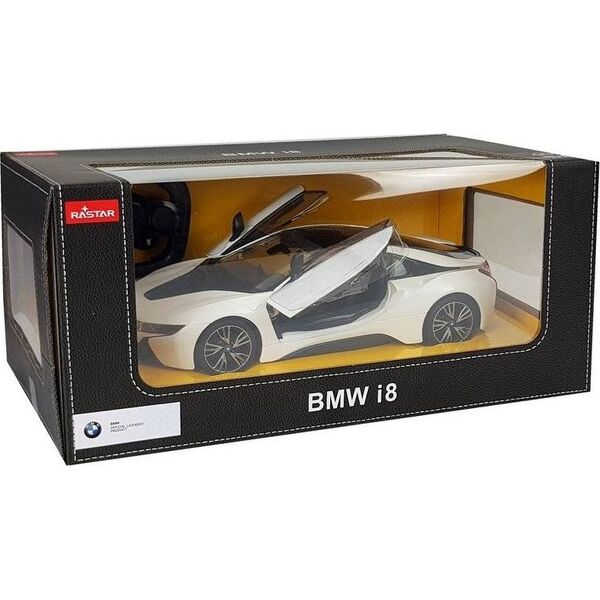 Rastar Auto R/C BMW i8 Rastar 1:14 Biały Drzwi Automatyczne
