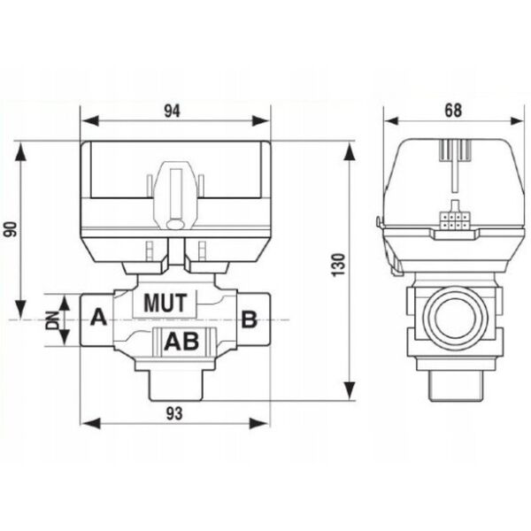 BERETTA ΒΑΛΒΙΔΑ ΔΙΑΝΟΜΗΣ 1'' C.W.U ΜΕ ΑΙΣΘΗΤΗΡΑ