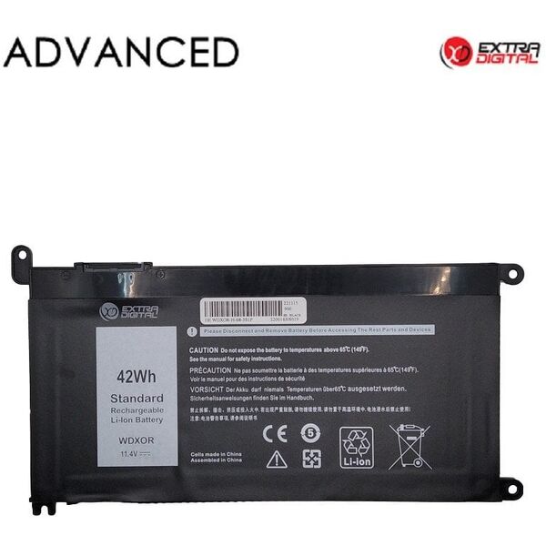 Μπαταρία φορητού υπολογιστή DELL WDX0R, 3400mah, Extra Digital Advanced