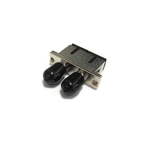 Προσαρμογέας οπτικών ινών υβριδικός SC/UPC - ST/UPC duplex SM