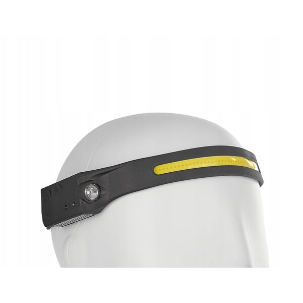 Φακός κεφαλής με αισθητήρα κίνησης LED COB 3W + 1W XPE 1200mAh 350lm IPX4 (100)
