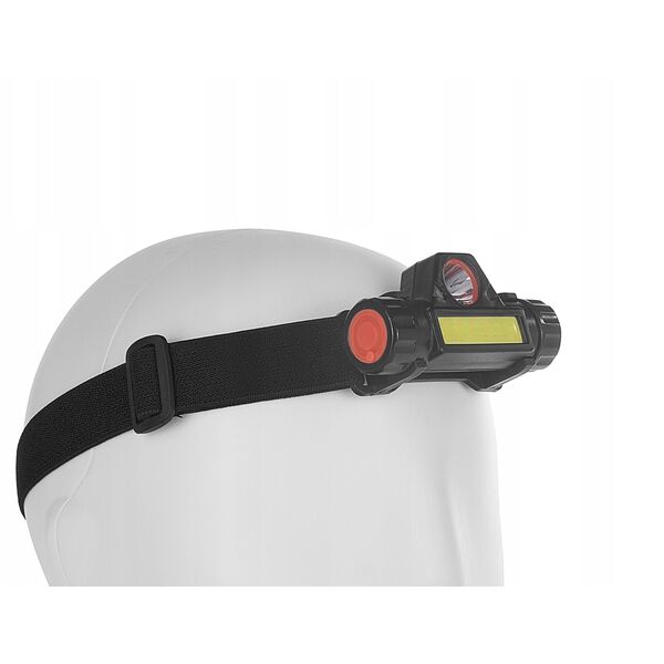 Φακός κεφαλής με περιστρεφόμενη κεφαλή LED COB 3W + XPE 800mAh IP20 (240)