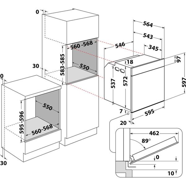 ΕΝΤΟΙΧΙΖΟΜΕΝΟΣ ΦΟΥΡΝΟΣ WOI4S8CM1SXA WHIRPOOL
