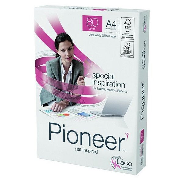 Χαρτί εκτύπωσης Pioneer 80g A4 2500φύλλα/πακ - (2500 φύλλα ανά πακέτο)