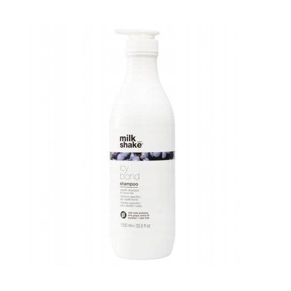 Milk Shake, Icy Blond, Πρωτεΐνες Γάλακτος, Σαμπουάν Μαλλιών, Αντιμετωπίζει Κίτρινους Ή Πορτοκαλί Τόνους, 100 ml Για Γυναίκες