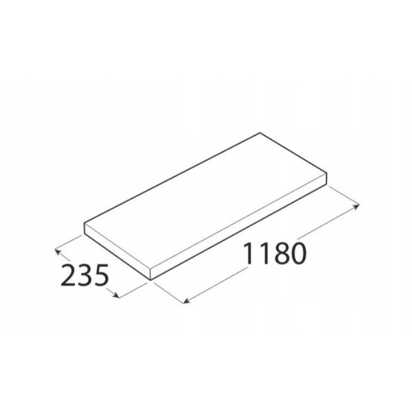 ΡΑΦΙ FS 118/24 DB SONOMA OAK 118X24CM