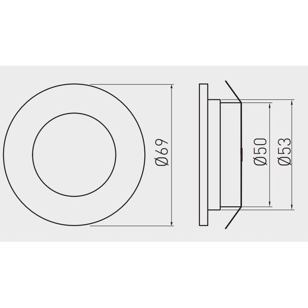 Φωτιστικά LED χωνευτά GTV BARRI, 3x1.5 W, 3x80 lm, 2700 K, 220 V, χρώμα αλουμινίου, ο7 εκ., 3 τεμ.