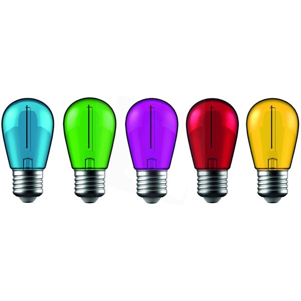 Διακοσμητικοί λαμπτήρες LED AVIDE, E27, 0.6W, 220-240V, 50 lm 300deg, 5 τεμ