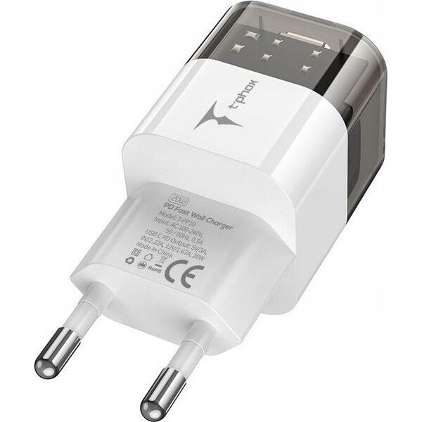 Ładowarka T-Phox ŁAD SIEC T-PHOX X-POWER T-PP10 20W USB-C BLACK