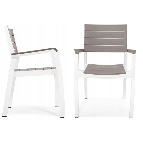 Πολυθρόνα Harmony Armchair λευκό/μπεζ καφέ 7290106926431