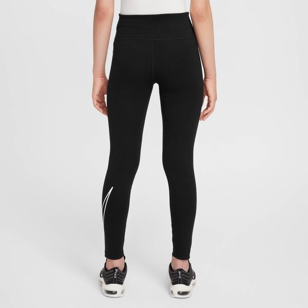 Παιδικά κολάν προπόνησης Nike NSW CLSSC TGHT GFX, μαύρα