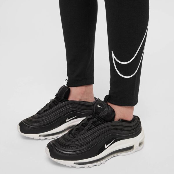 Παιδικά κολάν προπόνησης Nike NSW CLSSC TGHT GFX, μαύρα