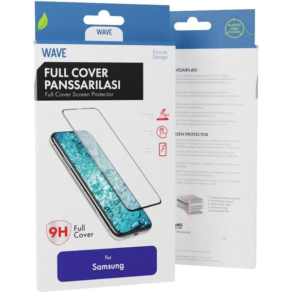Πλήρης Κάλυψη Tempered Glass Wave, Samsung Galaxy A14 / A14 5G, μαύρο πλαίσιο