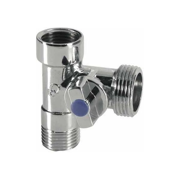 Diamond kurek kulowy rosyjski 3-drogowy 1/2"x1/2"x3/4", chrom ART.260.1/2X1/2X3/4