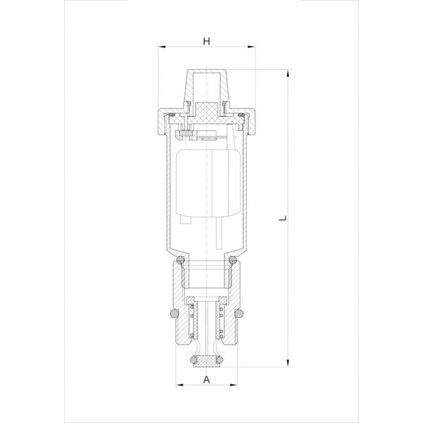 Diamond zawór odpowietrzający CO automatyczny z zaworem odcinającym 1/2" ART.554-15