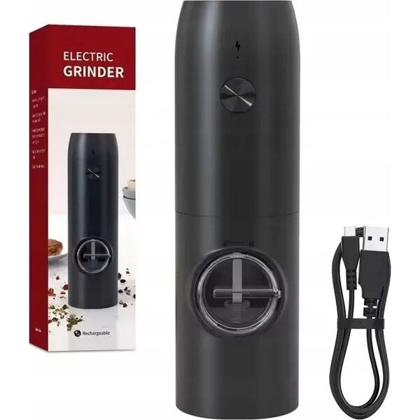 Młynek do przypraw Promis Elektryczny młynek do pieprzu soli przypraw Promis MP35 akumulatorowy ładowanie USB