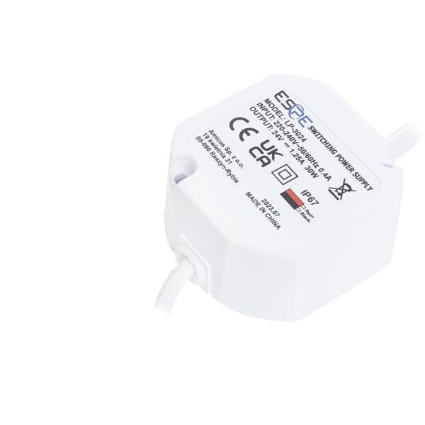 Μεταγωγική τροφοδοσία eSPe LP-3024 (30W, 1.25A/24V, στεγανό IP67, 50x47x25)