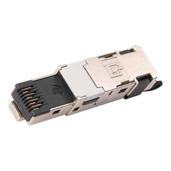 TELEGRTNER J80026A0046, RJ45, Μαύρο, Ανοξείδωτο ατσάλι