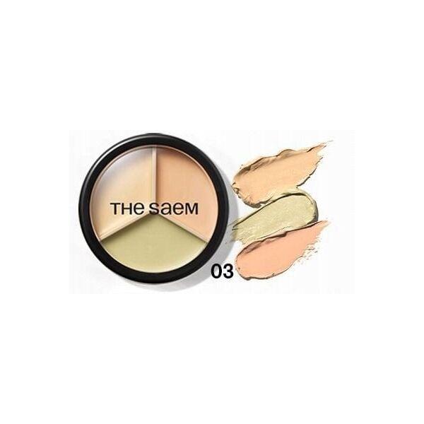 theSaem Cover Perfection Διορθωτικό Προσώπου Triple Pot 03 Correct Up Beige