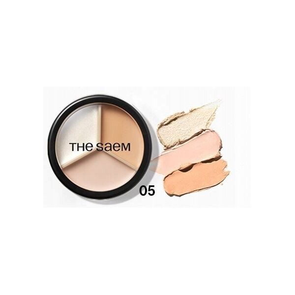 theSaem Κάλυψη Τελειότητας Κονσίλερ Προσώπου Triple Pot 05 Dark Up Beige