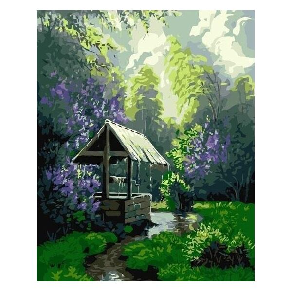 Malowanie po numerach - Letni deszcz 40x50cm