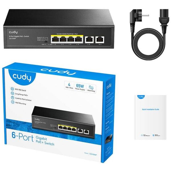 6P Cudy GS1006P PoE+