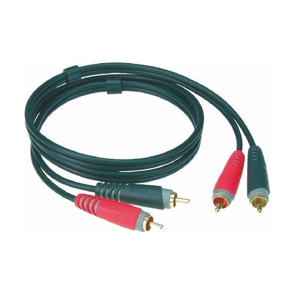 Kabel Klotz RCA (Cinch) x2 - RCA (Cinch) x2 2m czarny