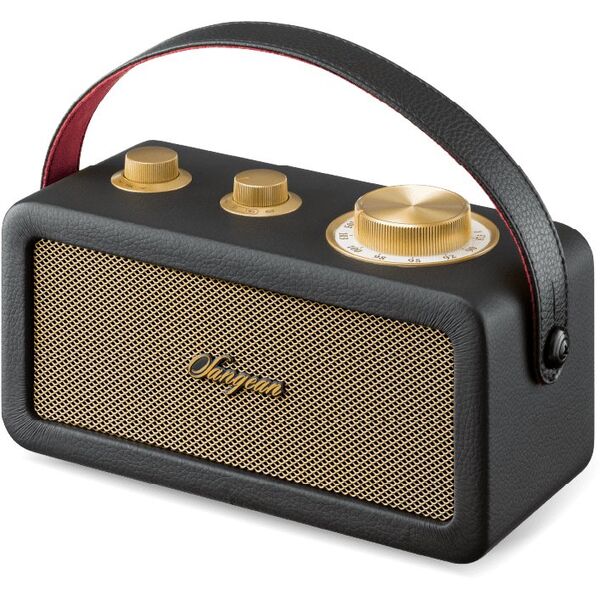Sangean RA-101 travel radio, black/gold