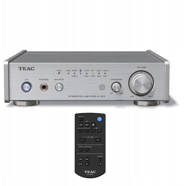 Ενισχυτής στερεοφωνικού Teac AI-303, ασημί