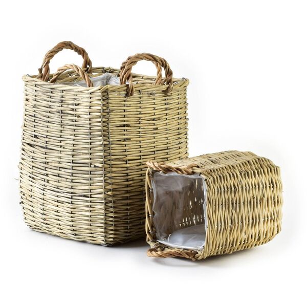 GUSTAV Σετ 3 καλαθιών XL25X25XH29/35CM,L20X20XH27/H31CM, M16X16XH21/26CM