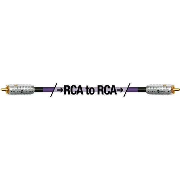 Ομοαξονικό καλώδιο RCA-RCA Wireworld Ultraviolet 8 (UVV) Μήκος: 1 m