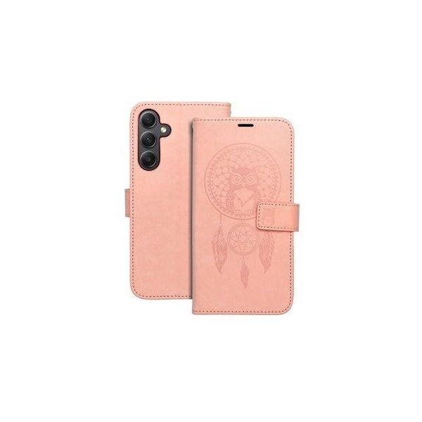 Θήκη βιβλίου MEZZO για XIAOMI Redmi Note 14 4G (GLOBAL - 164,84mm x 78,15mm x 8,16mm) ονειροπαγίδα ροζ χρυσό
