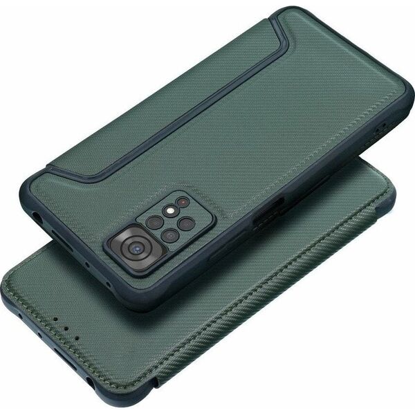 Θήκη RAZOR Book για XIAOMI Redmi Note 14 4G (GLOBAL - 164,84mm x 78,15mm x 8,16mm) σκούρο πράσινο