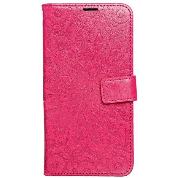 Θήκη βιβλίου MEZZO για XIAOMI Redmi Note 14 4G (GLOBAL - 164,84mm x 78,15mm x 8,16mm) μάνταλα ματζέντα