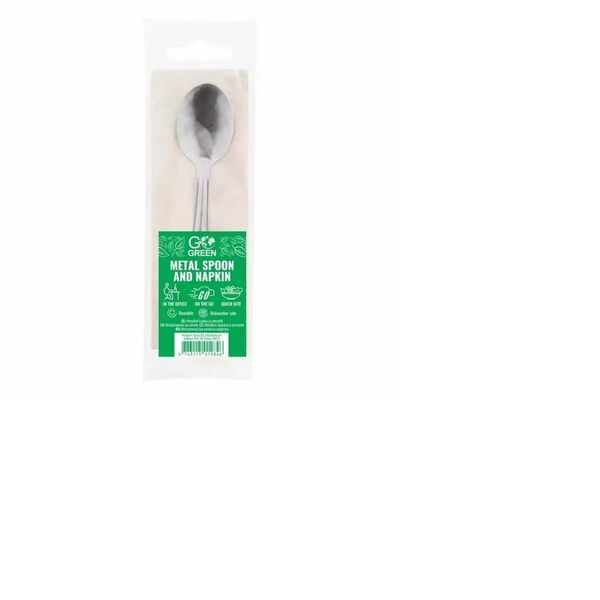 Metala karote un salvete komplekts Go Green 4743115012846