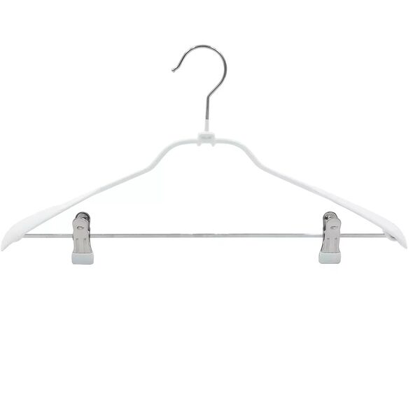 SAUBER Drebju pakaramais metala ar klipsiem un PVC parklajumu balts 4744561014309