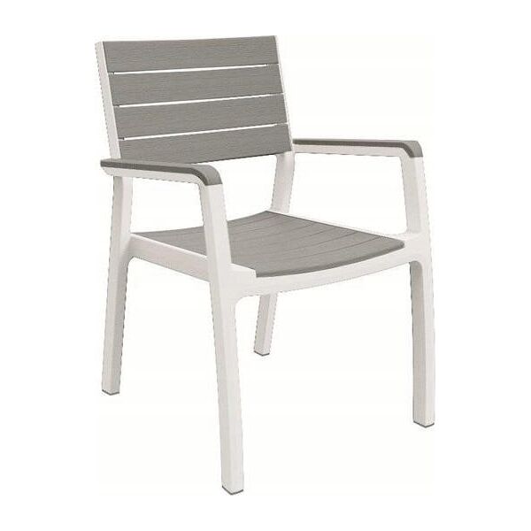 Keter Darza kresls Harmony Armchair balts/gaisi peleks 29201284