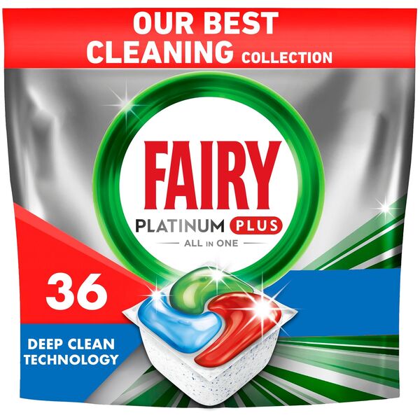ΚΑΨΟΥΛΕΣ ΠΛΥΝΤΗΡΙΟΥ ΠΙΑΤΩΝ Fairy PLATPLUSDEEPCLEAN 36ΤΜΧ