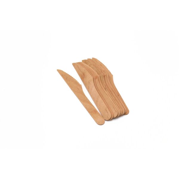 DISPOSABLE WOODEN KNIFES 10PCS