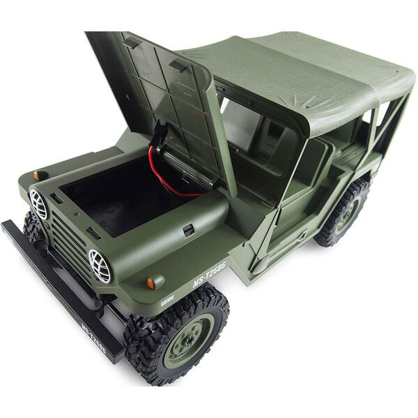 HiMoto RC Αυτοκίνητο US Geländewagen Ni-Mh Μπαταρία 700mAh πράσινο/14+